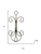 16" Black And Gold Metal Garden Accents Accessories