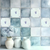 12" x 12" Blue Vinyl Arabesque Peel And Stick Removable Tiles