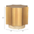 20" Beige Iron Pedestal End Table