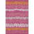 10' X 14' Blush Orange And Ivory Striped Washable Area Rug With UV Protection