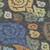 9' X 12' Charcoal And Green Damask Washable Indoor Outdoor Area Rug