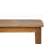 35" Oak Solid Wood Coffee Table With Shelf