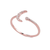 CZ Moon Open Ring Adjustable