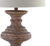 27" Brown Urn Bedside Lamp With Drum Shade