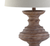 27" Brown Urn Bedside Lamp With Drum Shade