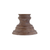 27" Brown Urn Bedside Lamp With Drum Shade