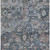 5' X 8' Denim Blue And Blue Floral Washable Indoor Outdoor Area Rug