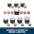 Groomsman 16-Piece Rechargeable Beard Trimmer and Nose Hair Trimmer