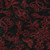 8' X 10' Red And Black Medallion Washable Area Rug With UV Protection