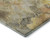 3' X 5' Gold Gray And Beige Floral Washable Area Rug With UV Protection