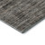 8' Taupe Brown And Ivory Striped Washable Round Rug With UV Protection
