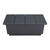 32" Gray Aluminum Square Outdoor Coffee Table
