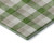 8' Emerald Beige And Ivory Plaid Washable Round Rug With UV Protection