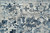 9' X 13' Blue And Beige Tribal Washable Area Rug With UV Protection
