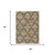 5' X 8' Chocolate And Gray Southwestern Washable Indoor Outdoor Area Rug