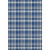 10' X 14' Navy Blue And Ivory Plaid Washable Area Rug With UV Protection