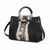 Cassia Snake embossed Vegan Leather Women's Satchel Bag