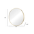 30" Gold Metal Round Framed Bathroom Vanity Mirror