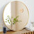 30" Gold Metal Round Framed Bathroom Vanity Mirror