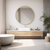 30" Gold Metal Round Framed Bathroom Vanity Mirror