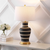 29" Gold Urn Table Lamp With Drum Shade