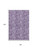 8' X 10' Plum And Purple Floral Washable Area Rug With UV Protection