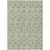8' X 10' Green And Khaki Floral Washable Indoor Outdoor Area Rug