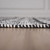 5' X 8' Gray Black And Ivory Chevron Hand Woven Area Rug With UV Protection
