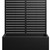 Set of Two Black Striped Galvanized Metal Rectangular Planter Box