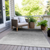 Ombre Washable Indoor Outdoor Area Rug