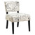 27.5" x 22.75" x 31.5" Beige Cotton Linen Foam Accent Chair with Solid Wood Frame