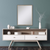 38" Silver Wood Accent Mirror