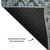9' X 12' Denim Blue And Gold Oriental Washable Area Rug With UV Protection