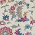 3' X 5' Linen Pink And Blue Floral Washable Area Rug With UV Protection