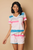 Striped Print Summer Lounge Set