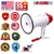 Megaphone 30W Bull Horn PA Speaker w 800 Yards Range Loud Siren Voice Amp