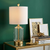20" Gold Novelty Table Lamp With Globe Shade