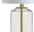 20" Gold Novelty Table Lamp With Globe Shade