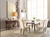 Set of Two Upholstered Linen And Solid Wood Dining Side Chairs