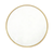 30" Gold Aluminum Round Framed Accent Mirror