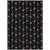 5' X 8' Black And Gray Southwestern Washable Indoor Outdoor Area Rug