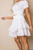 Sahily Crochet Ruffle Mini Skirt
