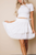 Sahily Crochet Ruffle Mini Skirt