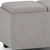 42" Dark Brown and Cloud Upholstery Storage Ottoman
