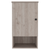 16" Light Gray Wood Floating Single Door Bathroom Vanity And Medicine Cabinet