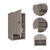 16" Light Gray Wood Floating Single Door Bathroom Vanity And Medicine Cabinet