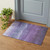 3' X 5' Purple And Plum Striped Washable Area Rug With UV Protection