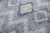 9' X 12' Blue Dark Blue And Gray New Zealand Lambs Wool Ikat Hand Carved Handmade Area Rug