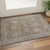 3' X 5' Brown And Lavender Oriental Washable Area Rug With UV Protection