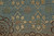 6' X 9' Green Blue and Brown Floral Hand Knotted Area Rug